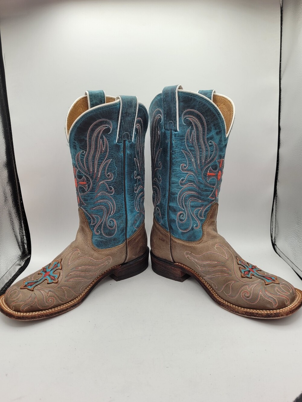 Tony Lama San Saba Collection "Cross" boots Size 6.5 B - Picture 5 of 16